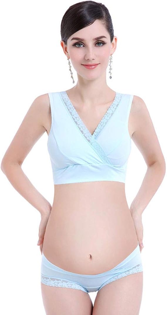 Zerototens Maternity Underwear Set Matching Bra and Panty Sets Women