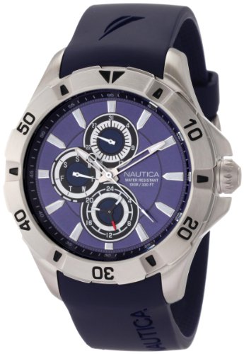Nautica Men's N14610G NST 06 Multifunction Navy Blue Resin Watch