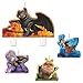 Amscan How To Train Your Dragon Birthday Party Molded Candle Set Cake Decoration (4 Pack), Assorted Size, Multicolor