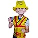 Liberty Imports Construction Worker Kids Costume Role Play Kit - Engineering Dress Up Toy Set with Tools - Ideal Gift for 3, 4, 5, 6, 7 Year Old Boys, Girls (8 Pieces)