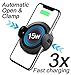 Wireless Car Charger Phone Vent Mount Holder Automatic Open Clamp with Infrared Motion Sensor for iPhone Xs Max X XR Samsung S9/S8/S7/S6+ (15Watt) Qi Fast Charging 2019 New 15W