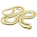 6mm Gold BOHG Jewelry Mens Biker Fashion Stainless Steel Link Necklace Snake Chain 23
