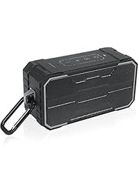 Zosam Altavoz inalámbrico portátil Bluetooth V4.2, controlador HiFi de 10 W IPX6, resistente al agua, para exteriores, con micrófono integrado y entrada AUX SD para casa, ducha, playa, fiesta, viaje