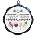 Cross Stitch Embroidery Pattern Kit - Wine Design - Perfect White Elephant Gift Idea, Christmas or Birthday Present