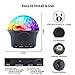 Disco Ball, Sound Activated Party Lights, Disco Lights Party Lights with Remote Control, USB 9 Colors DJ Lights, Wireless Phone Connection LED, Stage Light for Kid Bedroom Bar Club Par