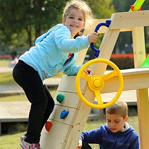 HAPPY PIE PLAY&ADVENTURE HappyPie Indoor Outdoor Board or Wall Small Pegs Plastic Rock Stones for Kids Exercise Climbing Hold Random Colours (Set of 5)