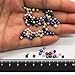 TOAOB 2100pcs 3mm Tiny Glass Pearl Beads Multicolor Round Loose Spacer Beads Kit for DIY Craft Necklaces Bracelets Jewelry Making