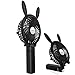 HandFan Battery Operated Clip on Fan, 3 in 1 Clip & Handheld & Desktop Fan Rechargeable Portable Stroller Fan USB Powered Personal Handheld Fan 360°Rotation for Bedroom Baby Stroller Office Home Black