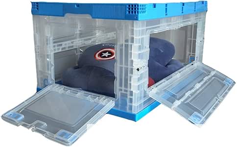 Compartimiento De Almacenamiento Versátil Puerta Transparente Con Tapa