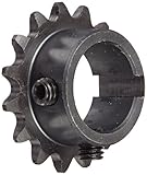Tsubaki 35B15F-1 Finished Bore Sprocket, Single Strand, Inch, #35 ANSI No., 3/8" Pitch, 15 Teeth, 1" Bore