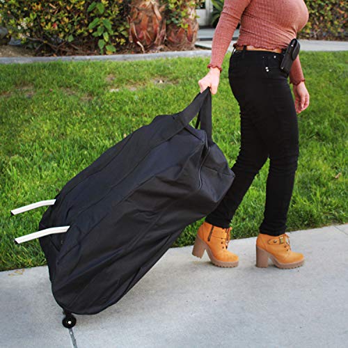 2019 Upgraded Folding Electric Powered Wheelchair with Travel Bag, Supports up to 265lb, Weighs 50lb, Up to 12 Mile-Range with 2 Batteries, FDA Approved for Air Travel, N5513A - Thumbnail 2