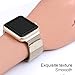 FARSIC Wrist Band for 38mm - Magnet Lock, No Buckle Needed, Soft, Smooth - Stainless Steel Link Bracelet Strap Replacement Wrist Band - Gold
