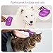 BENCMATE Self Cleaning Slicker Brush Pet Grooming Brush for Dogs and Cats, Removes Shedding Loose Hair Tangled Matted Fur with Ergonomic Handle