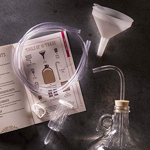 Man Crates Winemaking Kit - Includes Guide To Making Wine, 1 Gallon Glass Jug, Vineyard-Pressed Cabernet Sauvignon Juice, 5 Zork Bottle Closures and More - Great Gifts for Men
