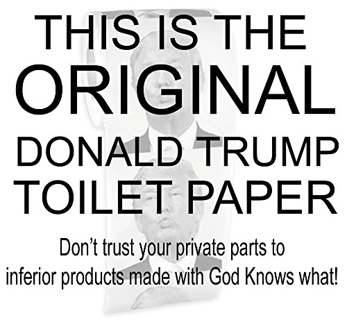 American Art Classics - Donald Trump Toilet Paper - Dump with Trump!- Highly Collectible Novelty Toilet Paper - Funniest Political Gift of 2017