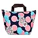 eBoot Black and Red Lunch Bag Tote Insulated Cooler Carry Bag for Travel and Picnic, 1 Pack