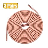 OrthoStep Waxed Very Thin Dress Round Shoelaces 2 Pair Pack