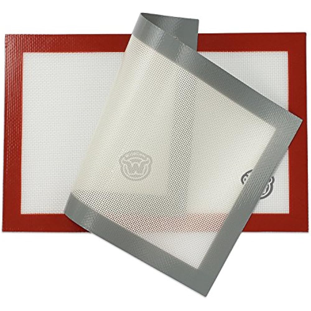 WildCow Baking & Cookie Sheets Silicone Mats Quarter Toaster Oven Liner