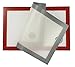 WildCow Silicone Baking Mats Quarter Sheet Toaster Oven Pan Liner Small, Set of 2 (Thick 11 3/4” x 8 1/4