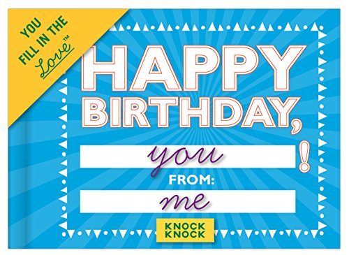 Knock knock happy birthday fill in the love journal (50…