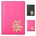 SanSiDo RFID Blocking Leather Passport Cover Passport Holder Travel Wallet Passport Wallet Case - FULL GRAIN LEATHER (Rose)