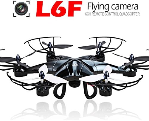 Voomall L6F 2.4G 4CH 6Asix Gyro Drone Headless Mode One Key Return FPV Real Time RC Quadcopter with 2MP Camera Black