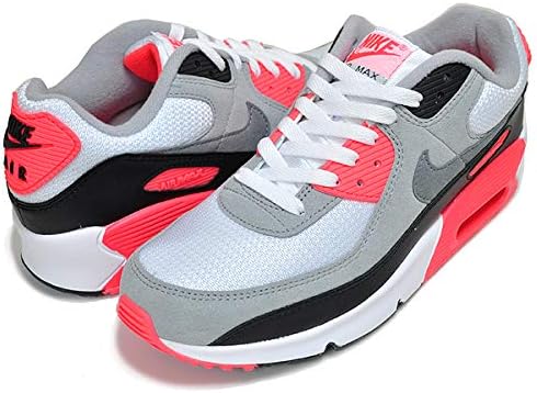 Amazon ナイキ エアマックス 90 ガールズ Air Max 90 Qs Gs White Black Cool Grey Dc34 100 Radiant Red レディース スニーカー Am90 Infrared 並行輸入品 Nike ナイキ スニーカー