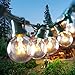 ON'H Globe String Light with G40 Bulbs 25ft UL Listed Outdoor String Lights for Patio Garden Backyard Party, Green Wire
