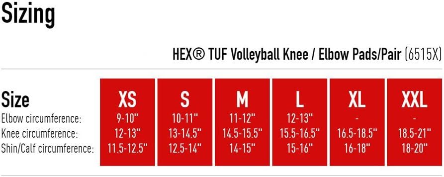 Volleyball Hex Tuf Knee/Elbow Pads: McDavid Hex Tuf Padded Compression Sleeves for Knee or Elbow for Basketball, Football and More - For Men and Women (1 Pair) : Sports & Outdoors