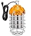 Hyperikon 80W LED Temporary Work Light Fixture, 9600 Lumens, Orange Construction Drop Light, LED High Bay Lighting, UL IP65 Waterproof, 5000K