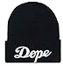 NEW BLACK DOPE 3D EMBROIDERY BEANIE SKULL CAP HIP HOP HAT BLACK