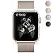 BRG Stainless Steel Mesh Milanese Loop with Adjustable Magnetic Closure Replacement Metal iWatch Band for Apple Watch Series 3/2/1 Nike+ Sport and Edition 42mm Gold