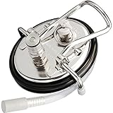 OneBom Lid for Beer Brew, Cornelius Keg Lid Stainless Steel with 20’’ Food Grade Silicon Tube & 2 Micron Diffusion Stone