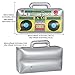 meekoo 5 Pcs Inflatable Boombox Inflatable Radio Boombox 80s 90s Party Decorations 16.5 Inches for Rappers Hip Hop Theme Costume Disco Retro Theme Party Decorations Supplies