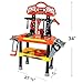 78 Pieces Kids Workbench with Realistic Tools and Electric Drill for Construction Workshop Tool Bench, STEM Educational Play, Pretend Play, Birthday Gifts and Tool Bench Building Set by JOYIN
