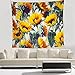 Grace store Boho Wall Tapestry Yellow Sunflower Tapestry Wall hanging Mandala Tapestry for Bedroom, Christmas Gifts, 59