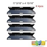 bbq factory Replacement Porcelain Steel BBQ Gas Grill Heat Plate / Heat Shield JBX041 (4-pack) Select Gas Grill Models By Charmglow, Permasteel, Costco, Nexgrill, Perfect Flame, Sam's Club, Grand Isle and Other
