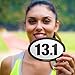 13.1 Half Marathon Oval Car Magnet for Distance Runners, Trail Running | Stick it to Your Vehicle or its Bumper | Fitness & Runner Enthusiast | Strongest Magnet on Amazon