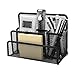 Crystallove Black Metal Mesh Pencil Holder Together with Mail Sorter, Style 3