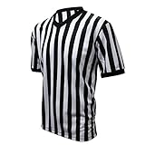 Winners Sportswear Official V-Neck Striped Referee Jersey (X-Large (Adult))