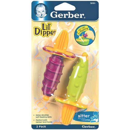 2 Gerber Lil' Dipper (Sold As a Set) Baby Eating