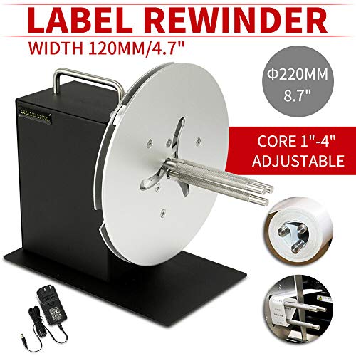 HD-R9 1-4 Inch Adjustable Speed Automatic Label Rewinder Rewinding Machine