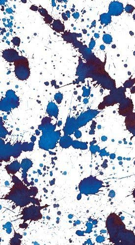 Entertaining with Caspari Splatterware Paper Guest Towels (15 Pack), Blue