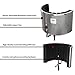 LyxPro VRI-20 Sound Absorbing Acoustic Foam Isolation Portable Microphone Shield, Vocal Recording Panel, High Performance - Stand Mountable