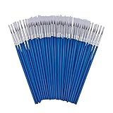 [60 Pack]Pointed Round Painting Brush,Hand Made Thread Drawing Brush,Detail Paint Brush for Acrylic, Oil and Watercolor (M(#00))