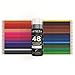 Watercolor Pencils 48-colored Water-soluble (Wooden, Pre-sharpened, Set of 48)