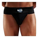 S&C Athletic Gym Supporter with Cup Pocket Black Size Medium