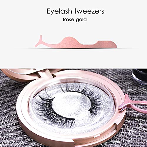 MOGOI False Eyelashes Kit With Magnetic False Eyelashes, Magnetic Eyeliner And Eyelashes Tweezers, No Glue Full Eye 5 Magnets Reusable Fake Eyelashes Natural Soft Eyelashes Extensions - Thumbnail 3