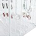 MyGift 3 Vertical Drawers Earring Display Case, Jewelry Organizer Rack