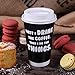 Premium 16oz Disposable Coffee Cups With Lids (50ct) - 5 Fun Quotes in Each Pack - Make Your Own Coffee or Tea With These Paper Coffee Cups - Insulated Double Wall - No Need For Sleeves